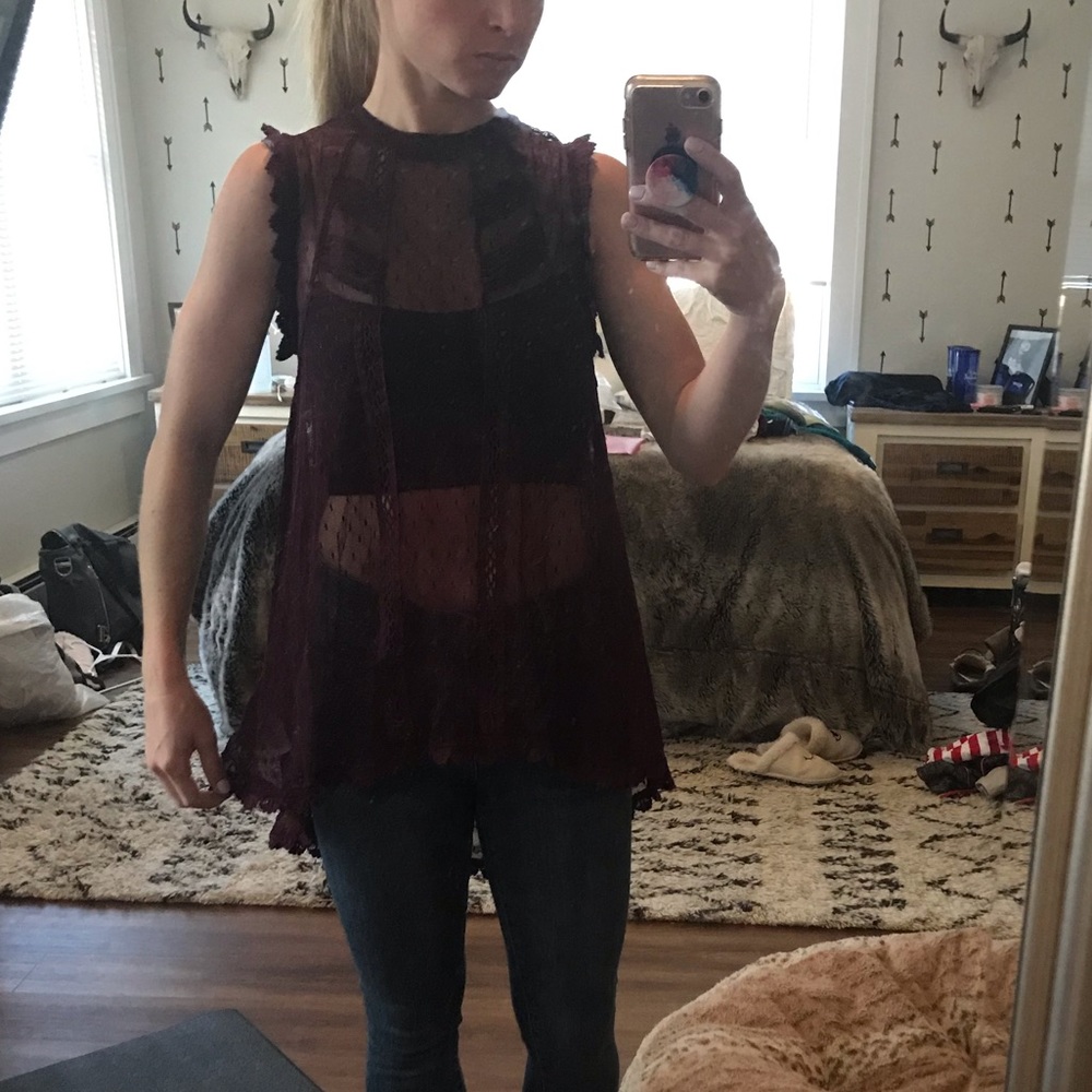 Free people Victorian lace top